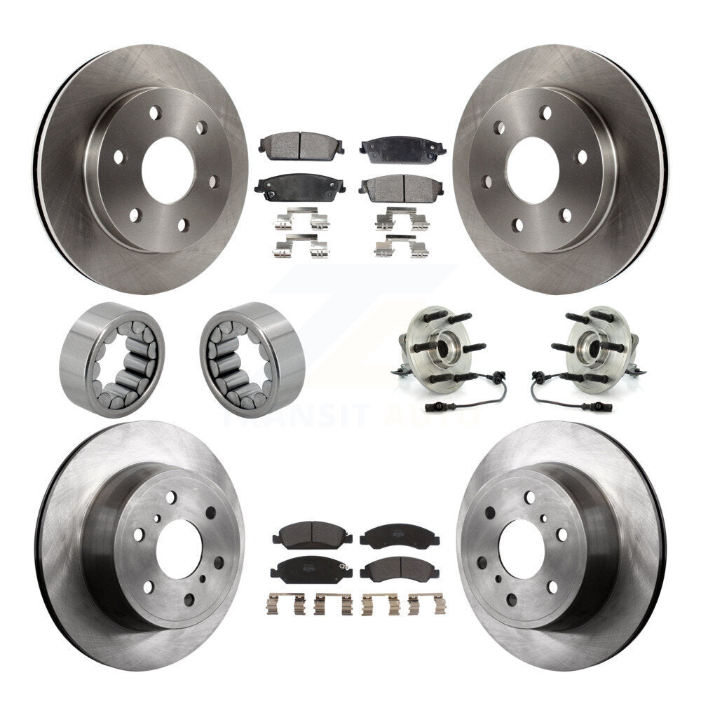 Kit de patins de rotor de frein à disque, roulement de moyeu avant et arrière (10 pièces) pour GMC Sierra 150