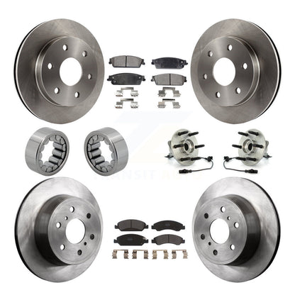 Kit de patins de rotor de frein à disque, roulement de moyeu avant et arrière (10 pièces) pour GMC Sierra 150