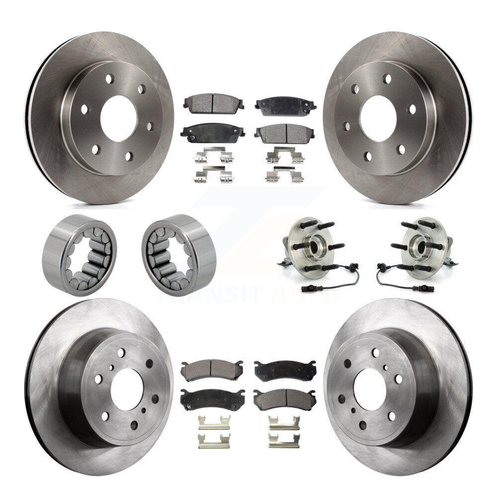 Kit de Rotor de frein et de patins de roulement de moyeu avant et arrière, pour Chevrolet Silverado 150