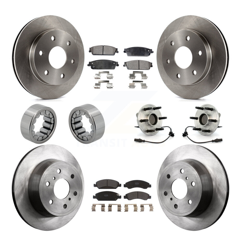 Kit de patins de rotor de frein à disque, roulement de moyeu avant et arrière (10 pièces) pour GMC Sierra 150