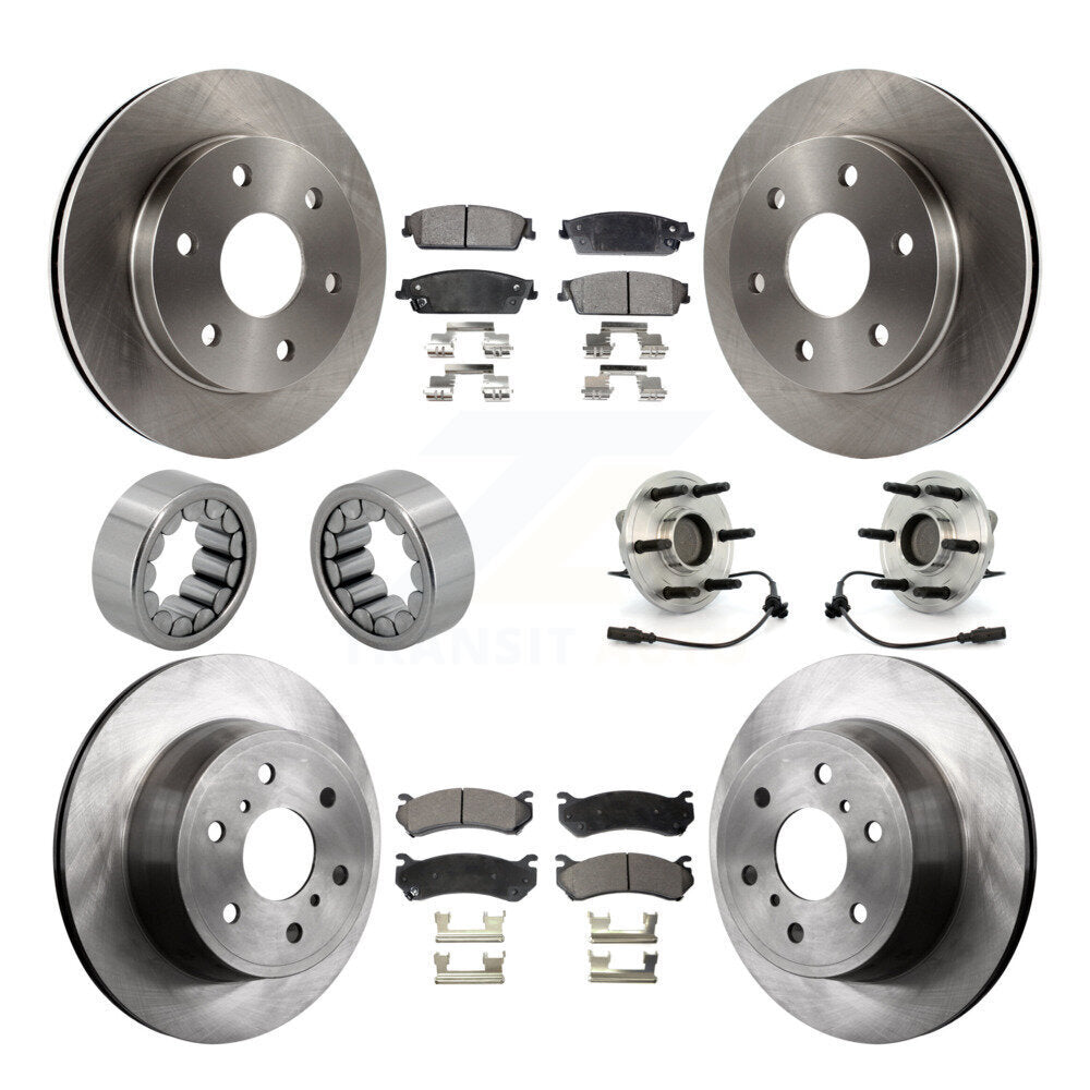 Kit de Rotor de frein et de patins de roulement de moyeu avant et arrière, pour Chevrolet Silverado 150