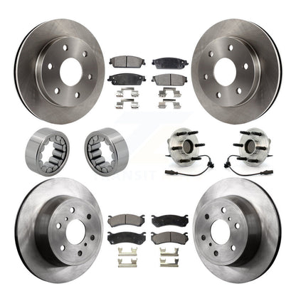 Kit de Rotor de frein et de patins de roulement de moyeu avant et arrière, pour Chevrolet Silverado 150