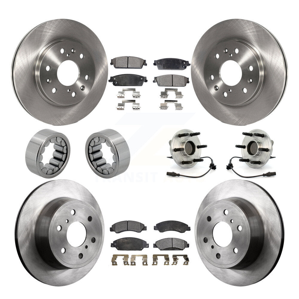 Kit de Rotor de frein et de patins de roulement de moyeu avant et arrière (10 pièces) pour Chevrolet Avalanch