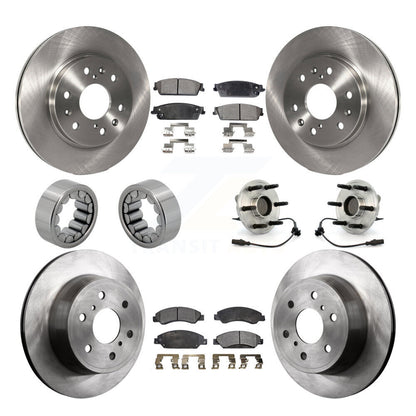 Kit de Rotor de frein et de patins de roulement de moyeu avant et arrière (10 pièces) pour Chevrolet Avalanch