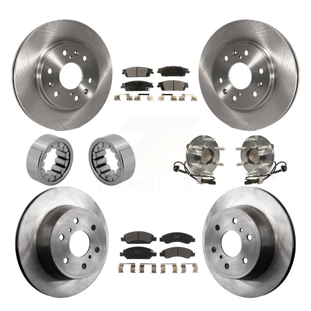 Kit de patins de Rotor de frein, roulement de moyeu avant et arrière (10 pièces) pour GMC Sierra 1500 Taho