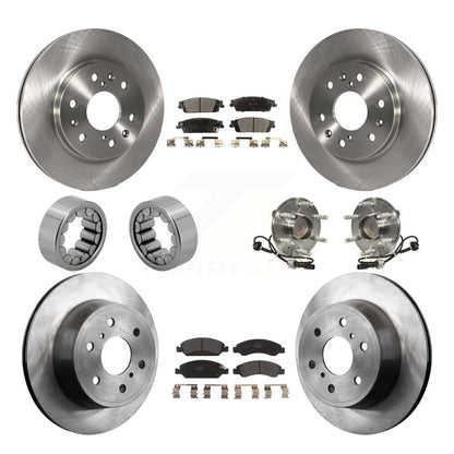 Kit de patins de Rotor de frein, roulement de moyeu avant et arrière (10 pièces) pour GMC Sierra 1500 Taho