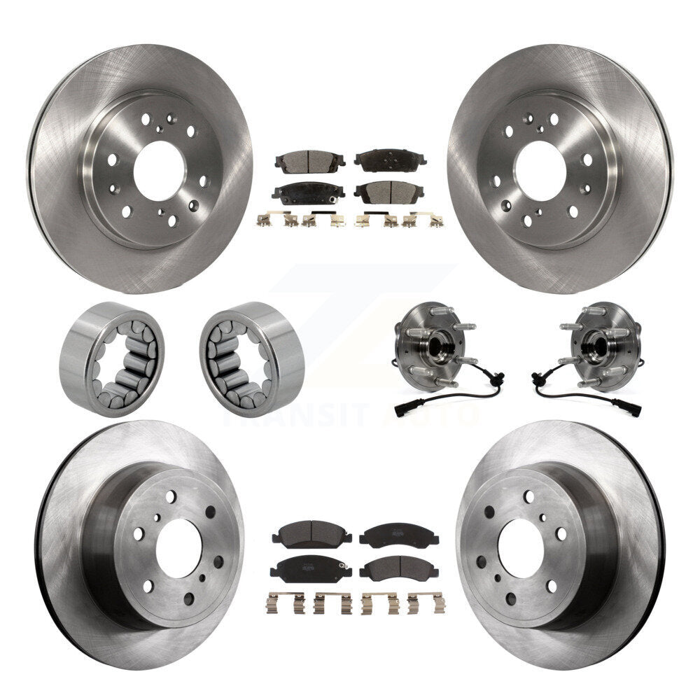 Kit de patins de Rotor de frein, roulement de moyeu avant et arrière (10 pièces) pour GMC Sierra 1500 Taho