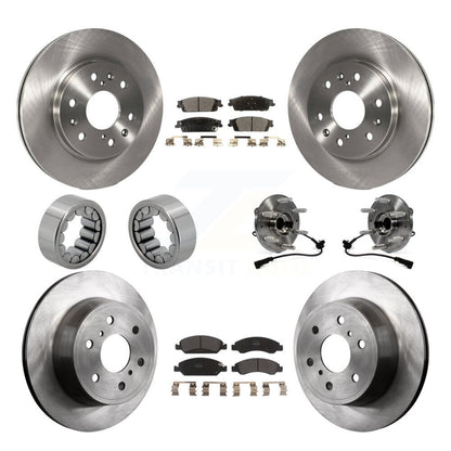 Kit de patins de Rotor de frein, roulement de moyeu avant et arrière (10 pièces) pour GMC Sierra 1500 Taho