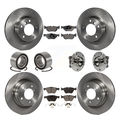Kit de patins et rotors de frein, roulement de moyeu avant et arrière, 10 pièces, pour BMW 328i 323i 325