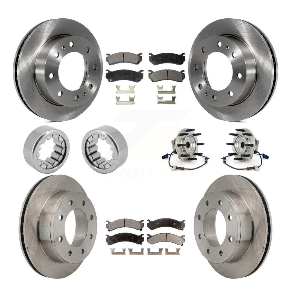 Kit de rotors et plaquettes de frein à disque, roulement de moyeu avant et arrière, 10 pièces, pour Hummer H