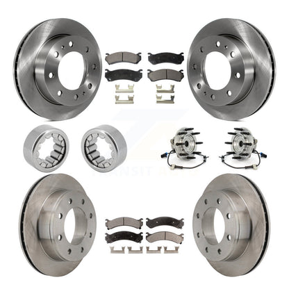 Kit de rotors et plaquettes de frein à disque, roulement de moyeu avant et arrière, 10 pièces, pour Hummer H