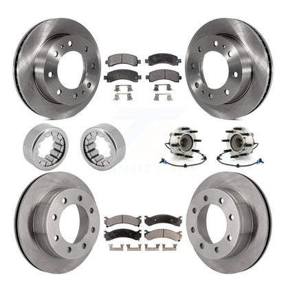 Kit de patins de Rotor de frein, roulement de moyeu avant et arrière (10 pièces) pour Chevrolet Express GM