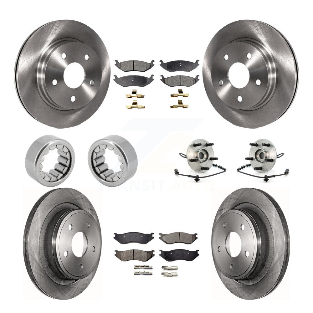 Kit de Rotor de frein à disque et de patins de roulement de moyeu avant et arrière (10 pièces) pour Dodge Ram 150