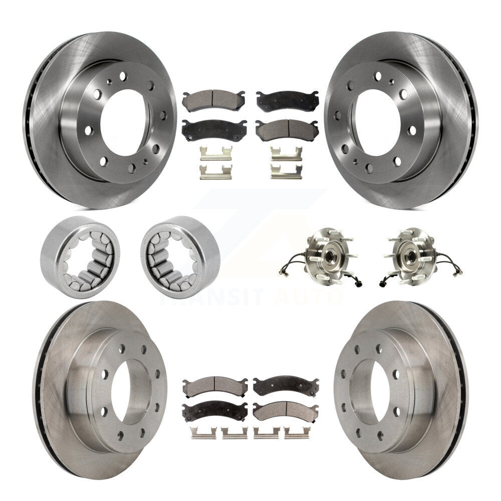 Kit de patins de Rotor de frein, roulement de moyeu avant et arrière (10 pièces) pour GMC Chevrolet 1500 H