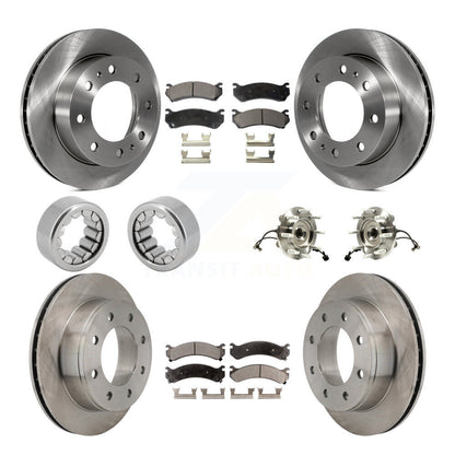 Kit de patins de Rotor de frein, roulement de moyeu avant et arrière (10 pièces) pour GMC Chevrolet 1500 H
