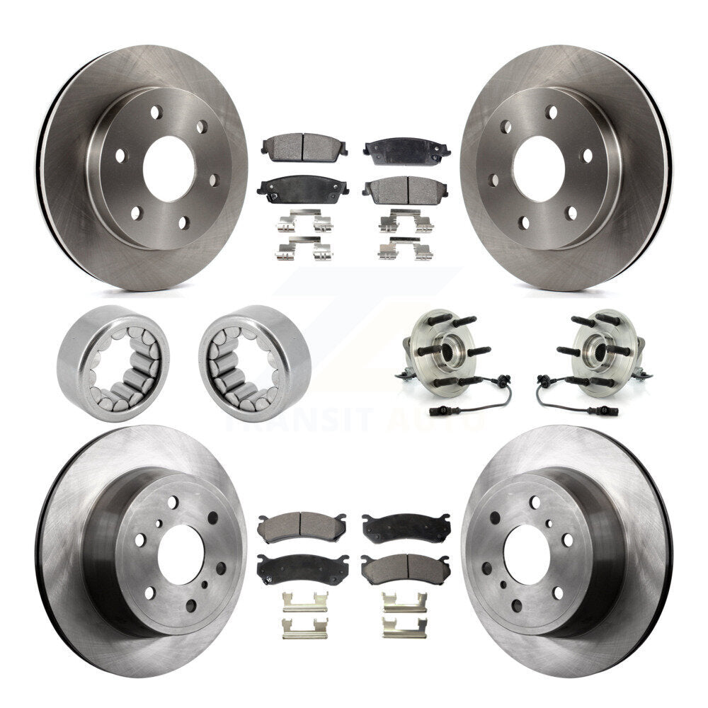 Kit de Rotor de frein et de patins de roulement de moyeu avant et arrière, pour Chevrolet Silverado 150