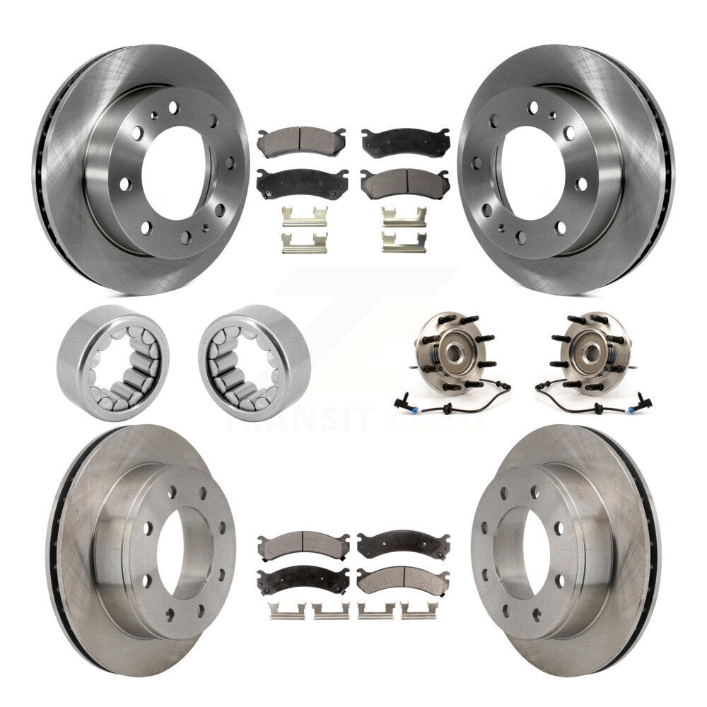 Kit de Rotor de frein et de patins de roulement de moyeu avant et arrière (10 pièces) pour Hummer H2 Chevrole