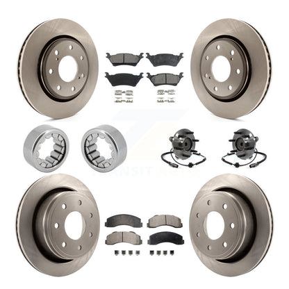 Kit de rotor de frein et patins de frein, roulement de moyeu avant et arrière (10 pièces) pour Ford F-150 RW 2014