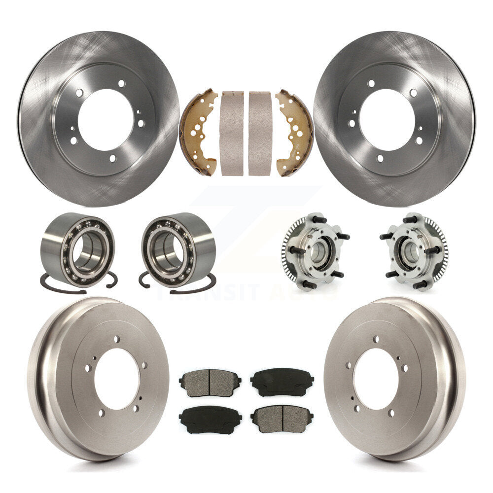 Kit de patins et rotors de frein à disque, roulement de moyeu avant et arrière (10 pièces) pour Suzuki XL-