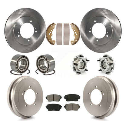 Kit de patins et rotors de frein à disque, roulement de moyeu avant et arrière (10 pièces) pour Suzuki XL-