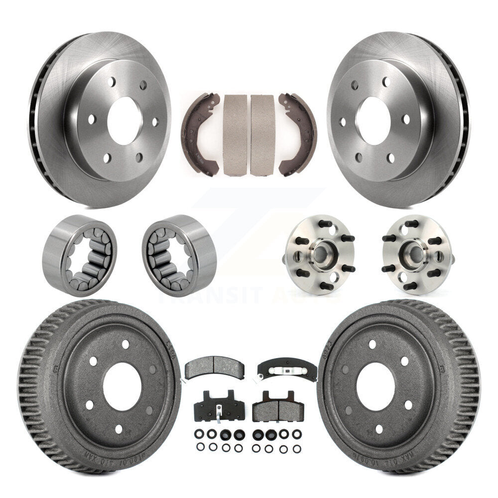 Kit de chaussures de plaquettes de Rotor de frein, roulement de moyeu avant et arrière (10 pièces) pour Chevrolet Blazer 4W