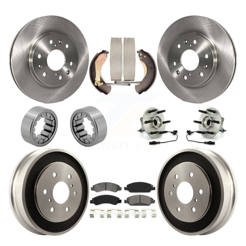 Kit de Rotor de frein et de patins de roulement de moyeu avant et arrière (10 pièces) pour Chevrolet Silverad