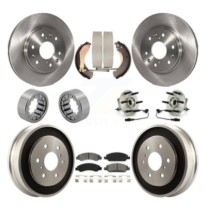 Kit de Rotor de frein et de patins de roulement de moyeu avant et arrière (10 pièces) pour Chevrolet Silverad