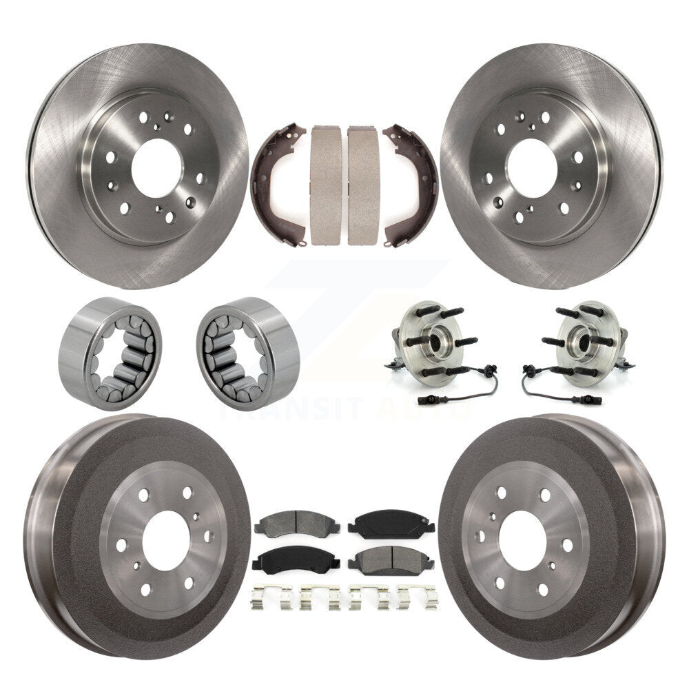 Kit de patins de rotor de frein à disque, roulement de moyeu avant et arrière (10 pièces) pour GMC Sierra 150