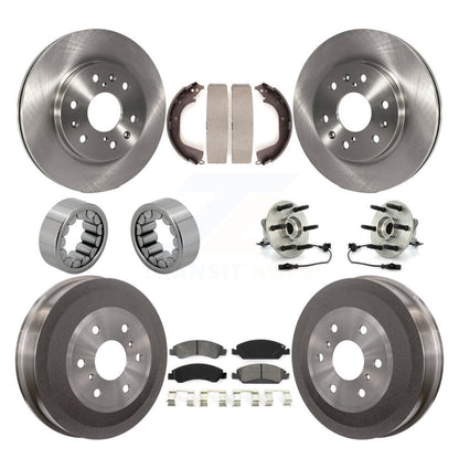 Kit de patins de rotor de frein à disque, roulement de moyeu avant et arrière (10 pièces) pour GMC Sierra 150