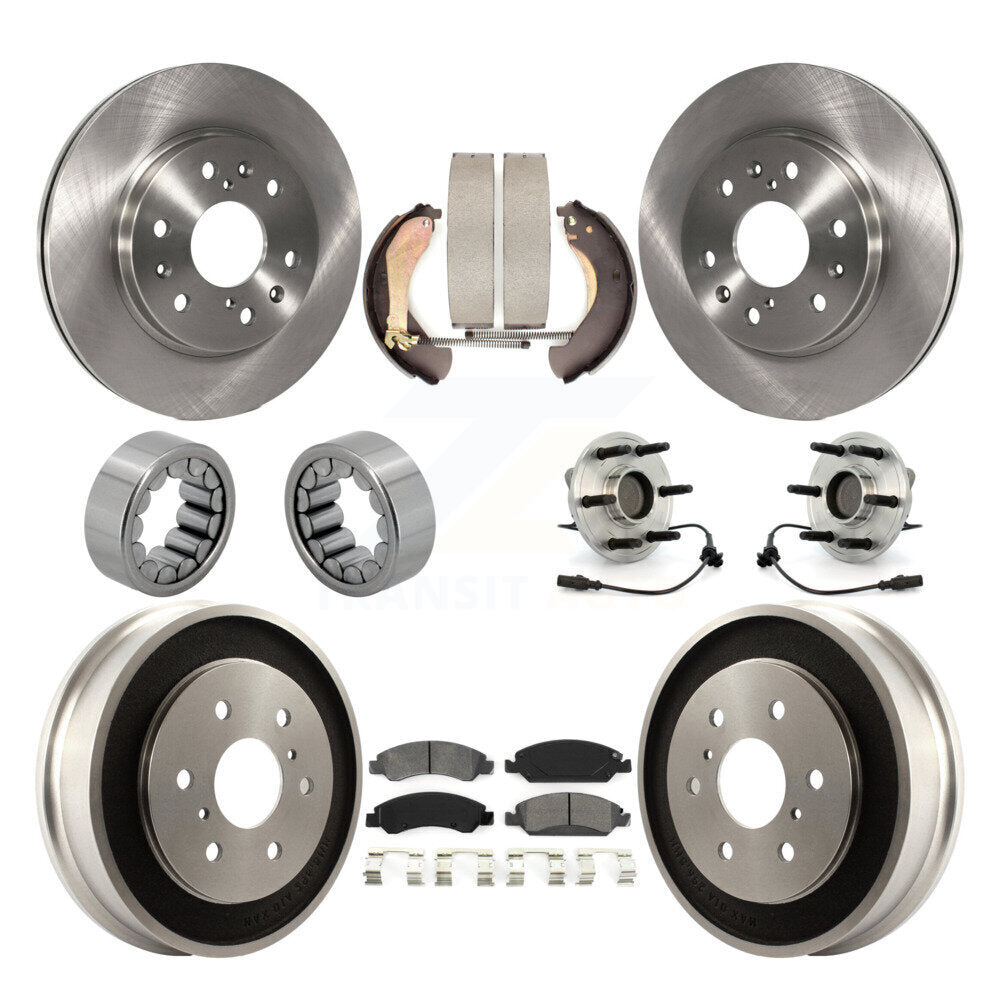 Kit de Rotor de frein et de patins de roulement de moyeu avant et arrière (10 pièces) pour Chevrolet Silverad