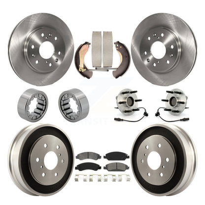 Kit de Rotor de frein et de patins de roulement de moyeu avant et arrière (10 pièces) pour Chevrolet Silverad