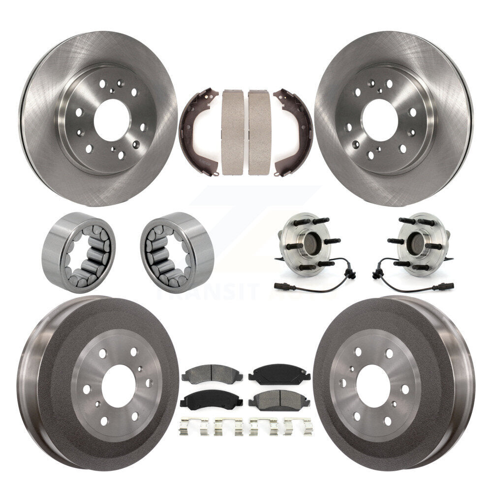 Kit de Rotor de frein et de patins de roulement de moyeu avant et arrière (10 pièces) pour GMC Sierra 1500 RW