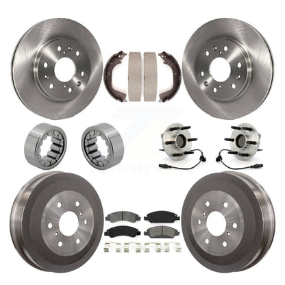 Kit de Rotor de frein et de patins de roulement de moyeu avant et arrière (10 pièces) pour GMC Sierra 1500 RW