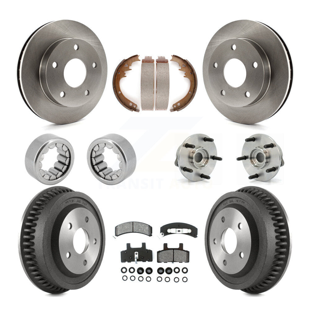 Kit de Rotor de frein à disque et de patins de roulement de moyeu avant et arrière (10 pièces) pour Dodge Ram 150