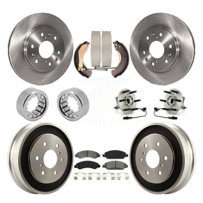 Kit de Rotor de frein et de patins de roulement de moyeu avant et arrière (10 pièces) pour Chevrolet Silverad