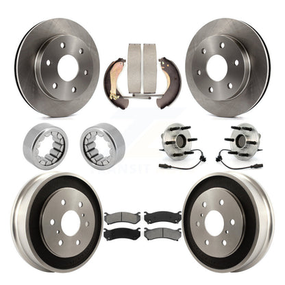 Kit de Rotor de frein et de patins de roulement de moyeu avant et arrière, pour Chevrolet Silverado 150