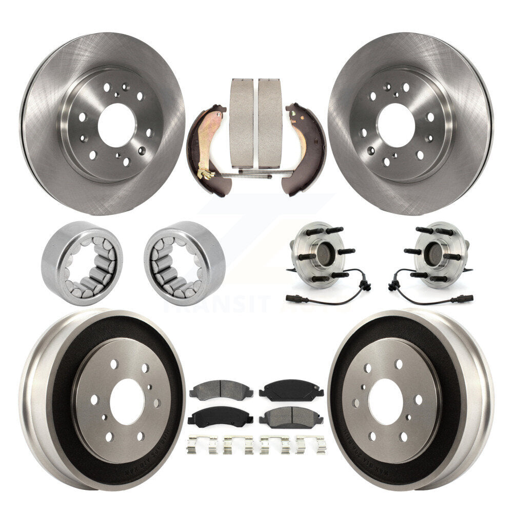 Kit de Rotor de frein et de patins de roulement de moyeu avant et arrière (10 pièces) pour Chevrolet Silverad