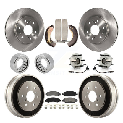 Kit de Rotor de frein et de patins de roulement de moyeu avant et arrière (10 pièces) pour Chevrolet Silverad