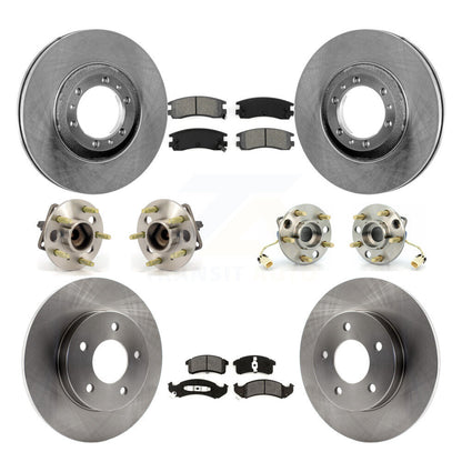 Kit de Rotor et de plaquettes de frein, roulement de moyeu avant et arrière (10 pièces) pour Buick Riviera Oldsmobil