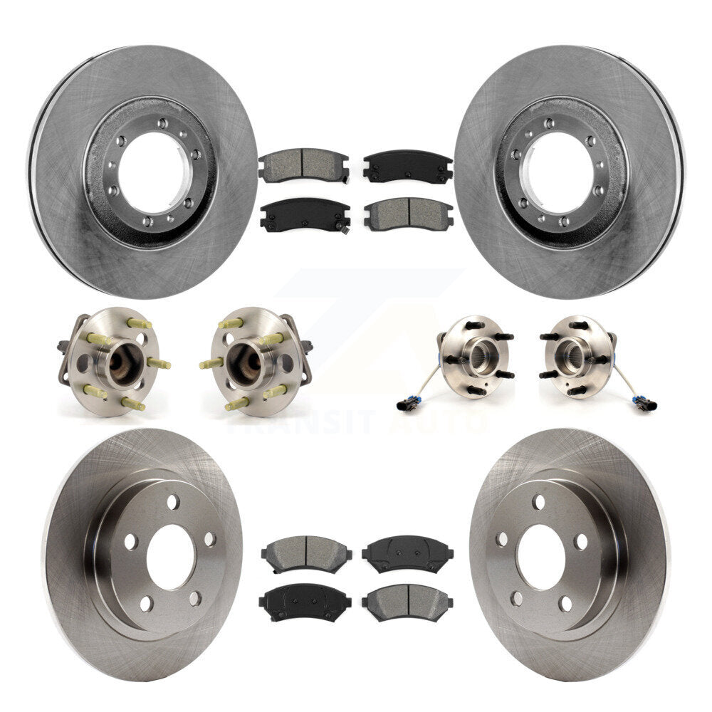 Kit de plaquettes de Rotor de frein à disque, roulement de moyeu avant et arrière (10 pièces) pour Buick LeSabre Pontia