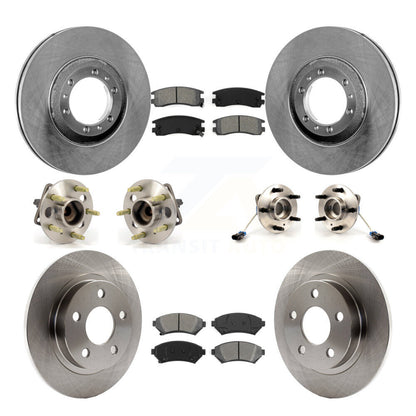 Kit de plaquettes de Rotor de frein à disque, roulement de moyeu avant et arrière (10 pièces) pour Buick LeSabre Pontia