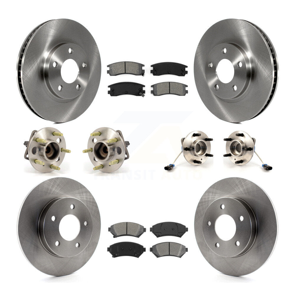 Kit de Rotor et de plaquettes de frein, roulement de moyeu avant et arrière (10 pièces) pour Buick Park Avenue Auror