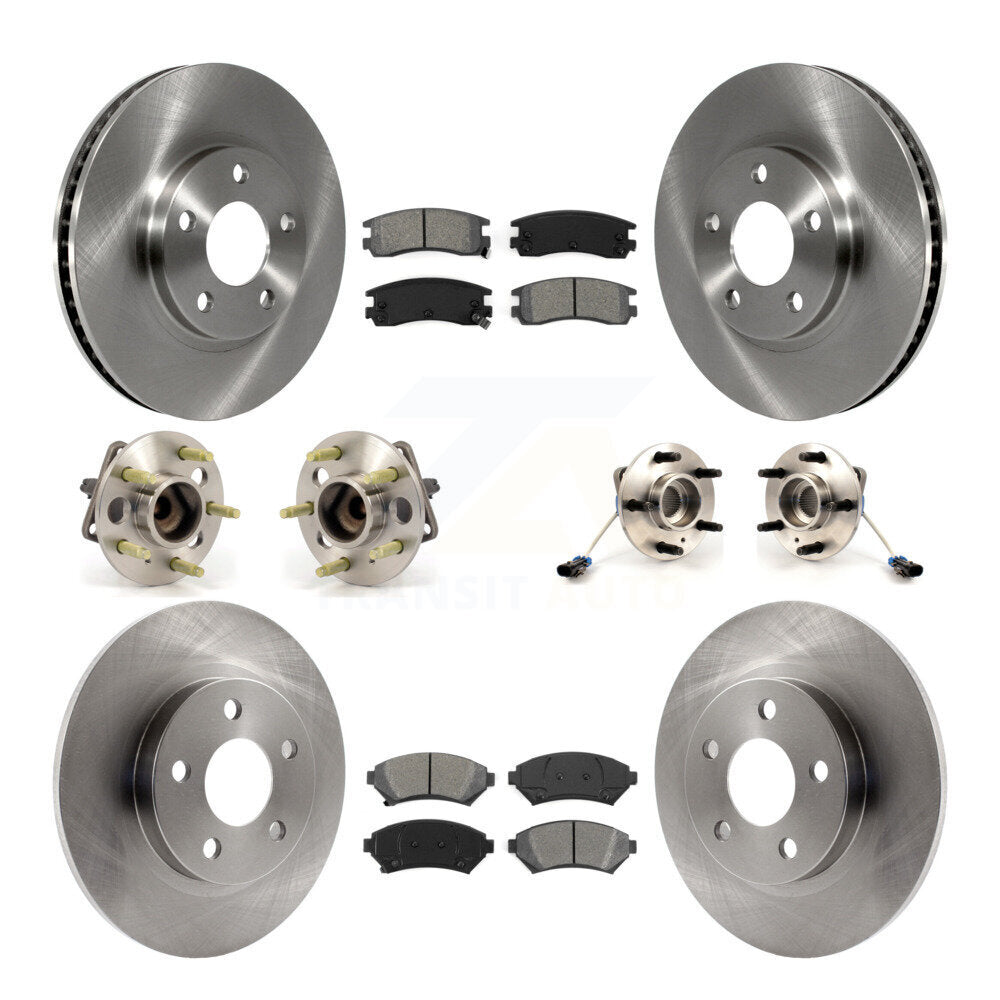Kit de plaquettes de Rotor de frein, roulement de moyeu avant et arrière (10 pièces) pour Buick Park Avenue Cadilla