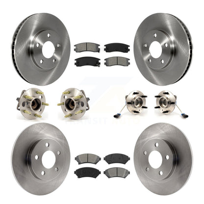 Kit de plaquettes de Rotor de frein, roulement de moyeu avant et arrière (10 pièces) pour Buick Park Avenue Cadilla