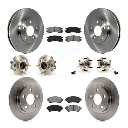 Kit de plaquettes de Rotor de frein, roulement de moyeu avant et arrière (10 pièces) pour Buick LesSabre Pontiac Par