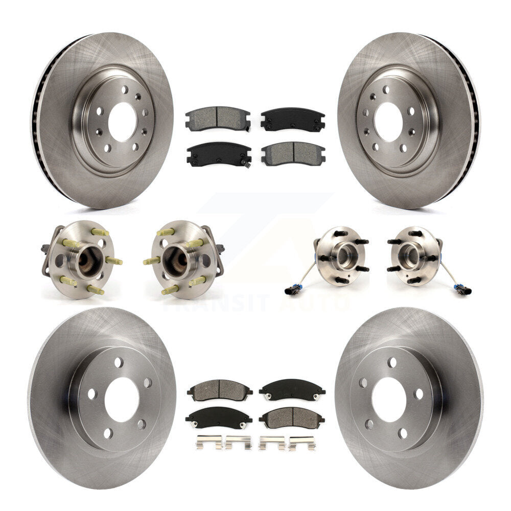 Kit de plaquettes de rotor de frein, roulement de moyeu avant et arrière (10 pièces) pour Pontiac Bonneville GX 04