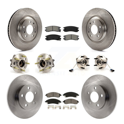 Kit de plaquettes de rotor de frein, roulement de moyeu avant et arrière (10 pièces) pour Pontiac Bonneville GX 04
