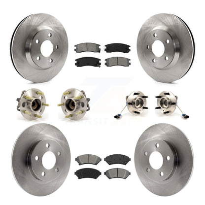 Kit de plaquettes de Rotor de frein, roulement de moyeu avant et arrière (10 pièces) pour Buick Park Avenue Ultr 05