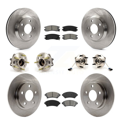 Kit de plaquettes de Rotor de frein, roulement de moyeu avant et arrière (10 pièces) pour Buick LesSabre Pontiac Par