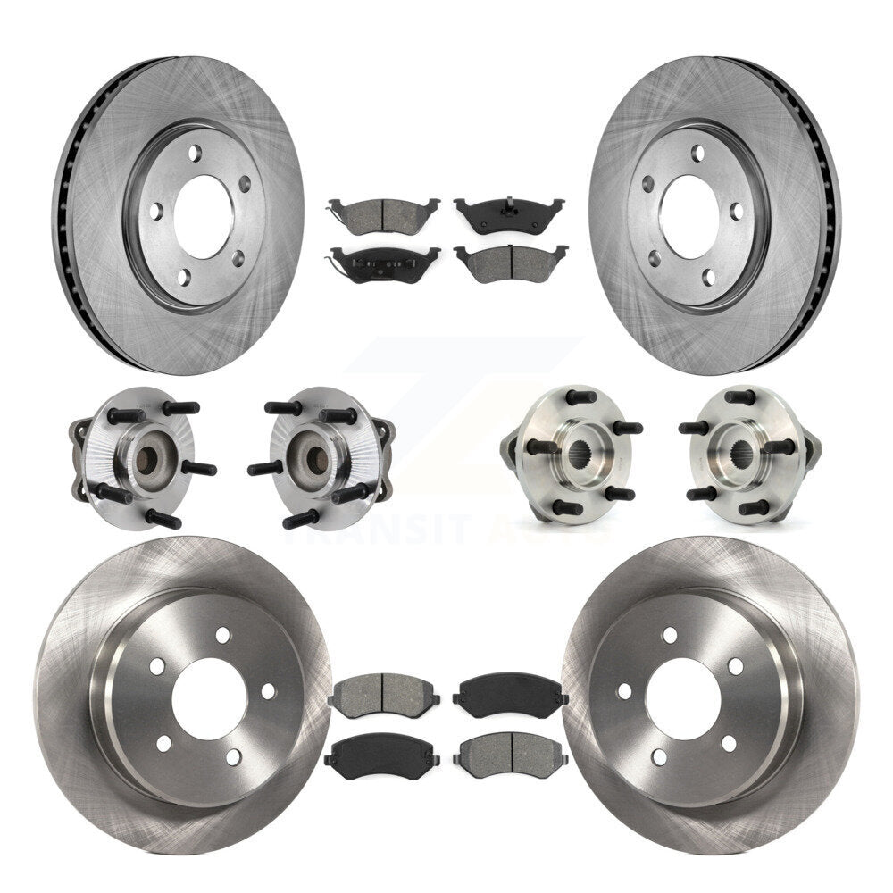 Kit de Rotor et plaquettes de frein à disque, roulement de moyeu avant et arrière (10 pièces) pour Chrysler Voyage